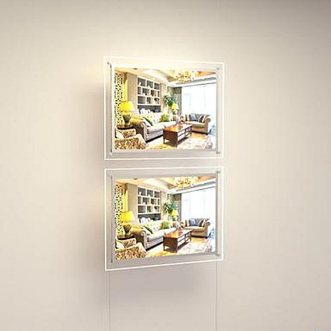2 x A2 Maxi LED Light Pocket Kit | Portrait or Landscape Display